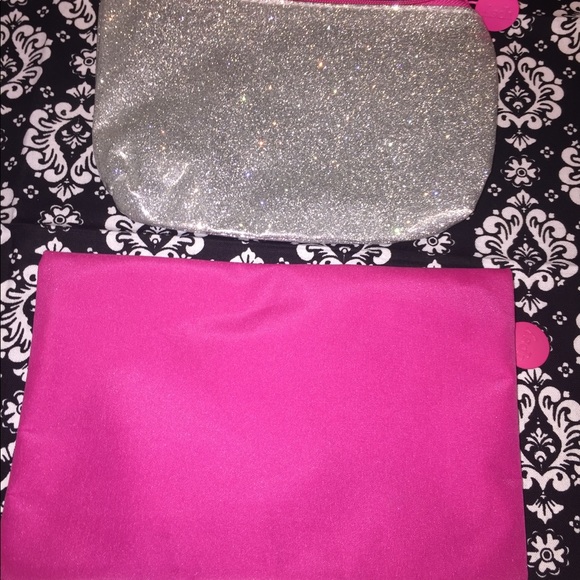 Ipsy Makeup Bags:  Silver Glitter & Pink Diamonds - Picture 2 of 4